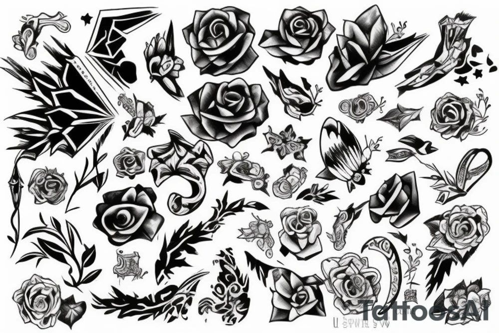 Letter SW tattoo idea