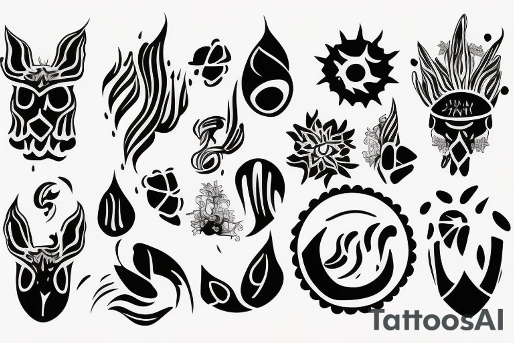 Sunset tattoo idea