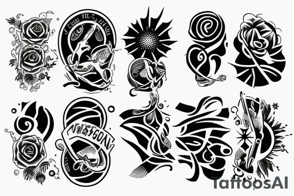 Sunset tattoo idea