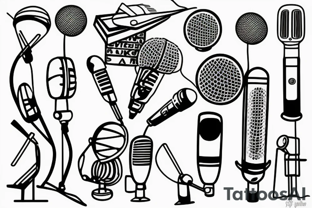 jacarandas and a microphone tattoo idea
