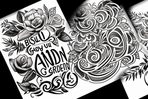 build your garden tattoo idea