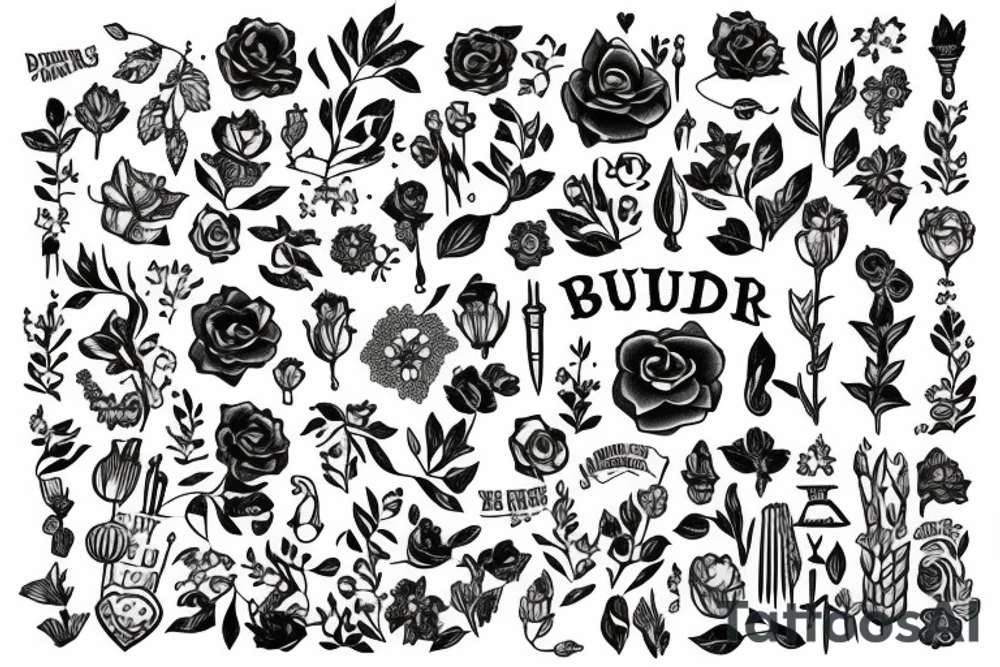 build your garden tattoo idea