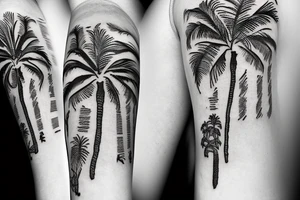 Roman Arm-Band with palm trees tattoo idea