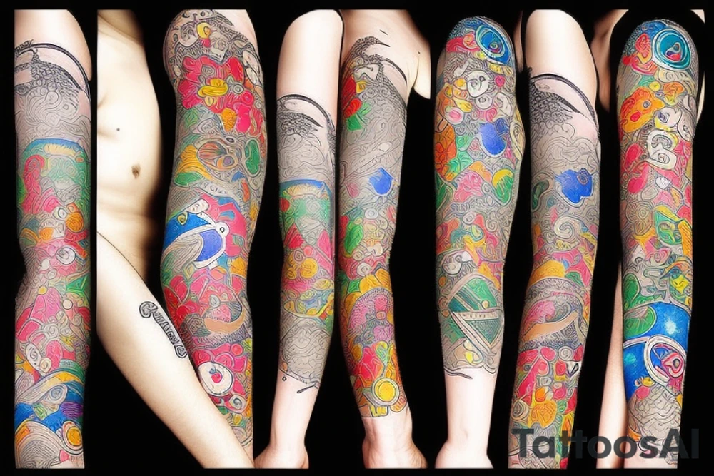Kobi tatto with Google colors tattoo idea