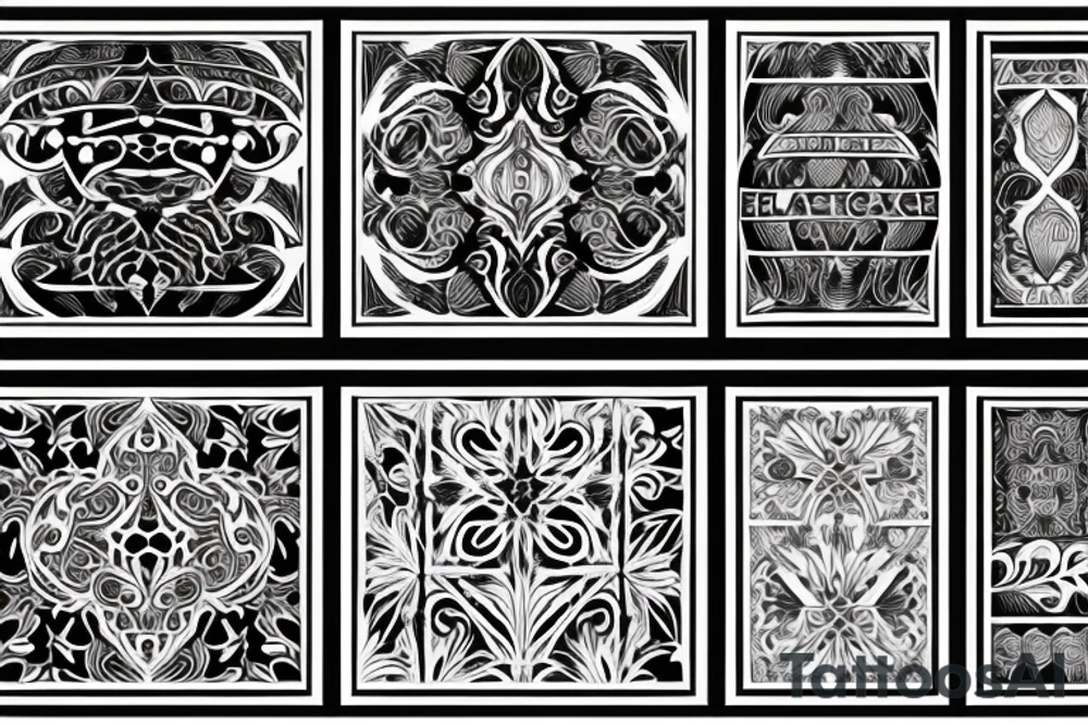 Roman pattern Arm-Band tattoo idea