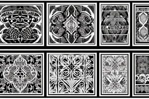 Roman pattern Arm-Band tattoo idea