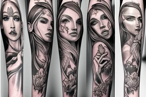 light and magic elf tattoo idea