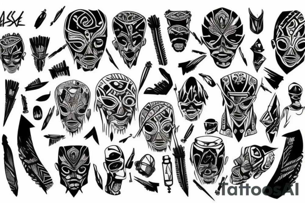 jesse pinkman style tribal tattoo tattoo idea