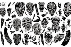 jesse pinkman style tribal tattoo tattoo idea