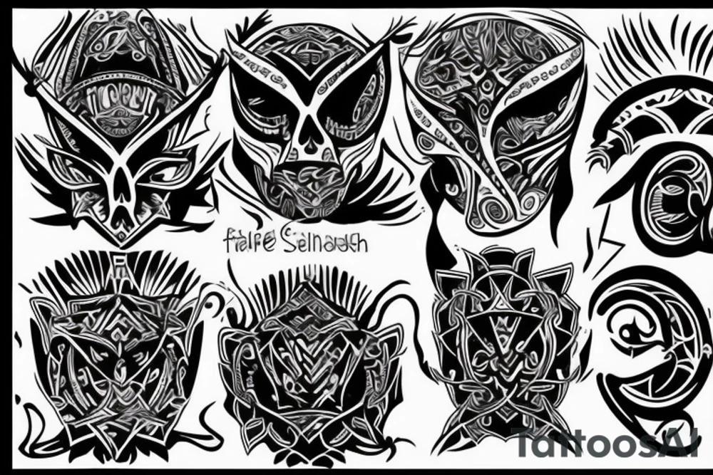 jesse pinkman style tribal tattoo tattoo idea