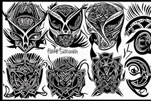 jesse pinkman style tribal tattoo tattoo idea