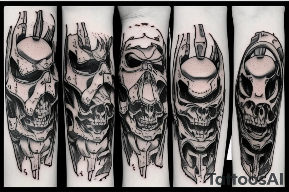 Doom slayers mark on the right forearm tattoo idea