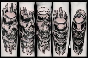 Doom slayers mark on the right forearm tattoo idea