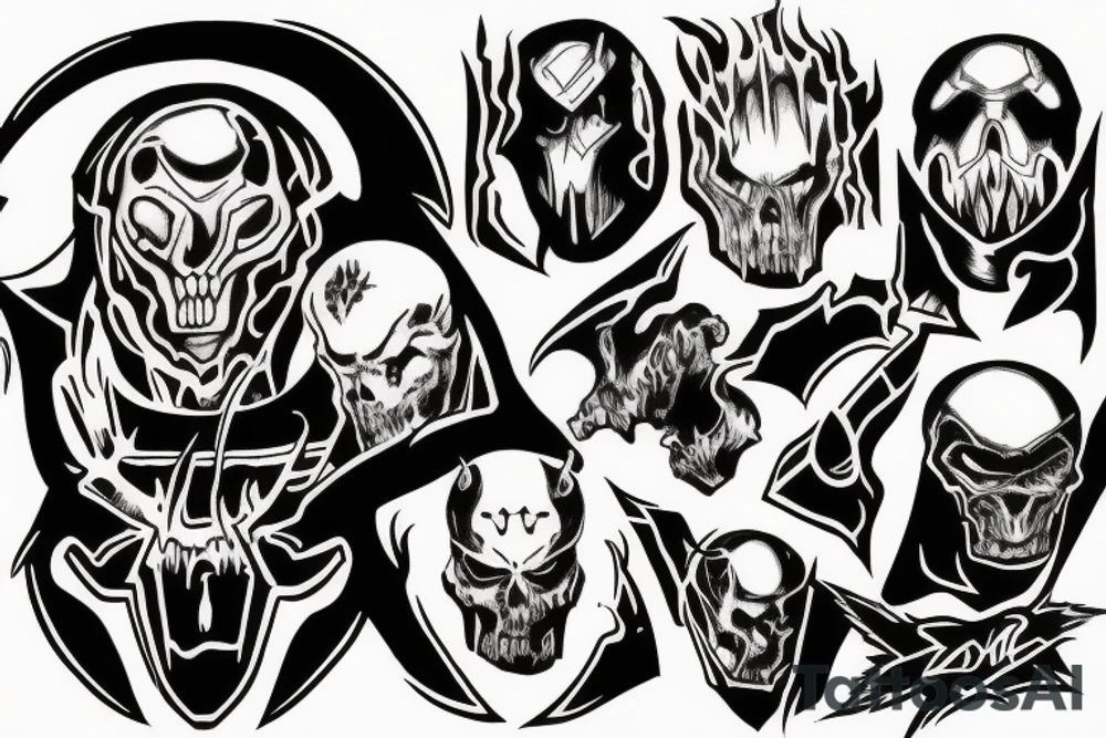 Doom slayers mark on the right forearm tattoo idea