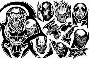 Doom slayers mark on the right forearm tattoo idea