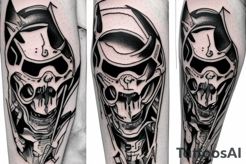 Doom slayers mark on the right forearm tattoo idea