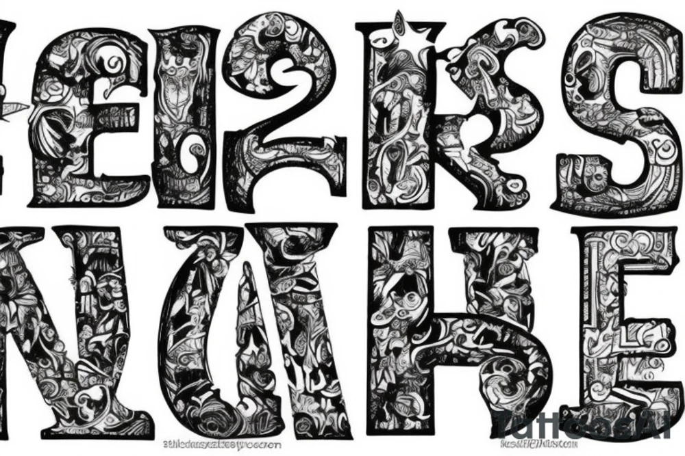should used letters T T tattoo idea