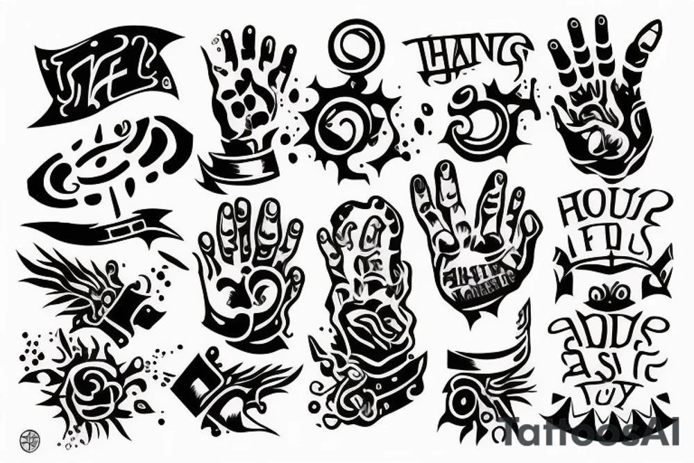 something passes from one hand to the other with the help of something tattoo idea