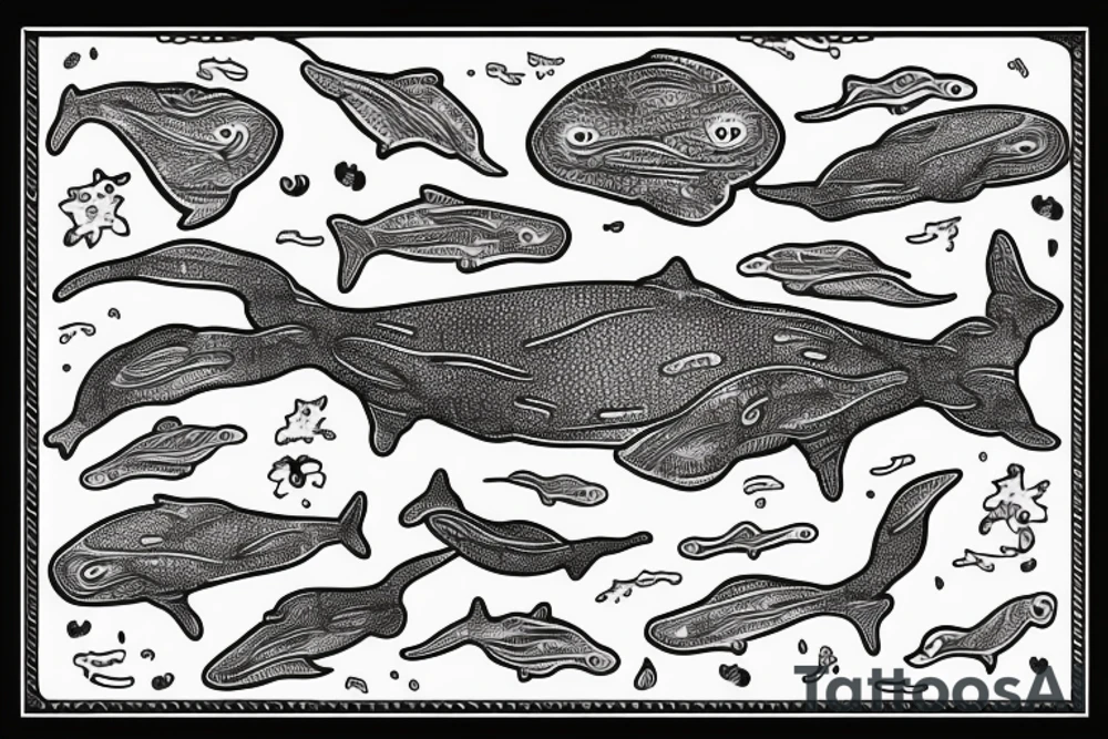 southern right whale swimming upwards from the side tattoo idea southern right whale swimming upwards from the side tattoo idea