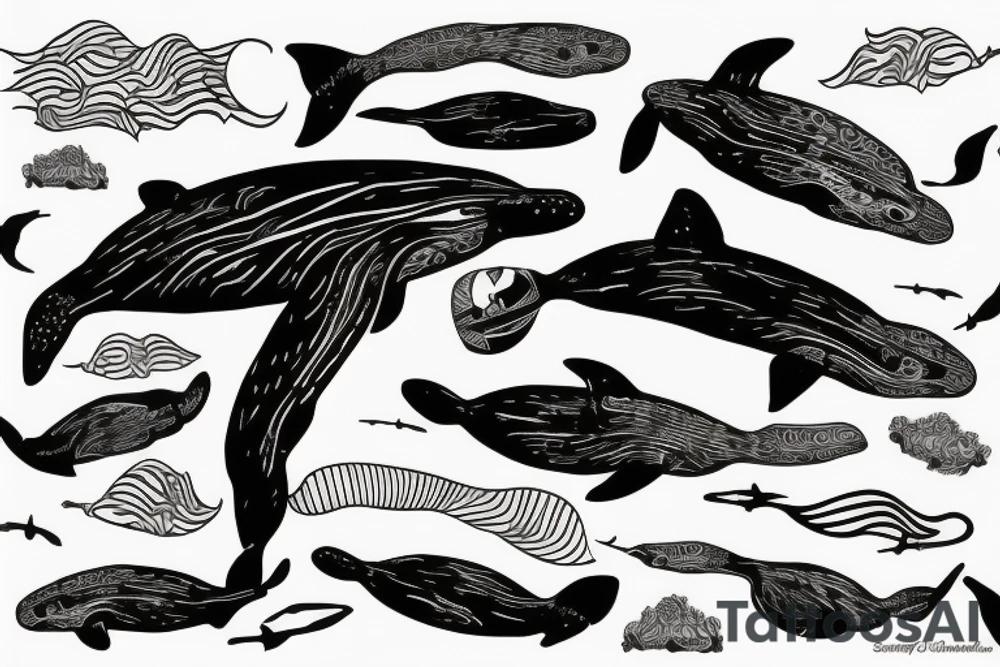 southern right whale swimming upwards from the side tattoo idea southern right whale swimming upwards from the side tattoo idea