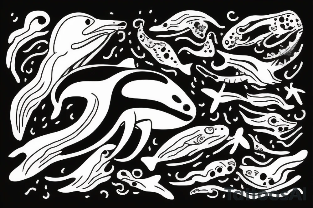 southern right whale swimming upwards from the side tattoo idea southern right whale swimming upwards from the side tattoo idea