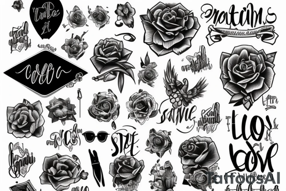 large, on the forearm , text, inscriptions tattoo idea
