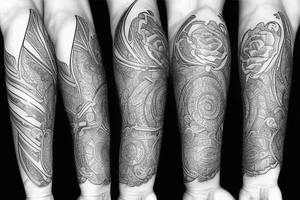 large, on the forearm , text, inscriptions tattoo idea