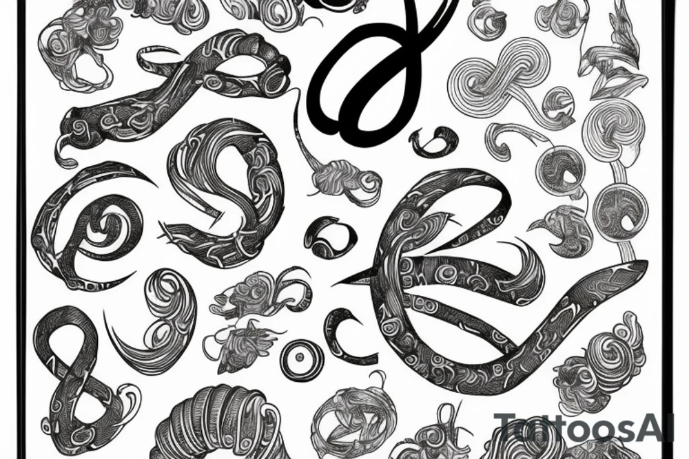 infinity symbol design tattoo idea