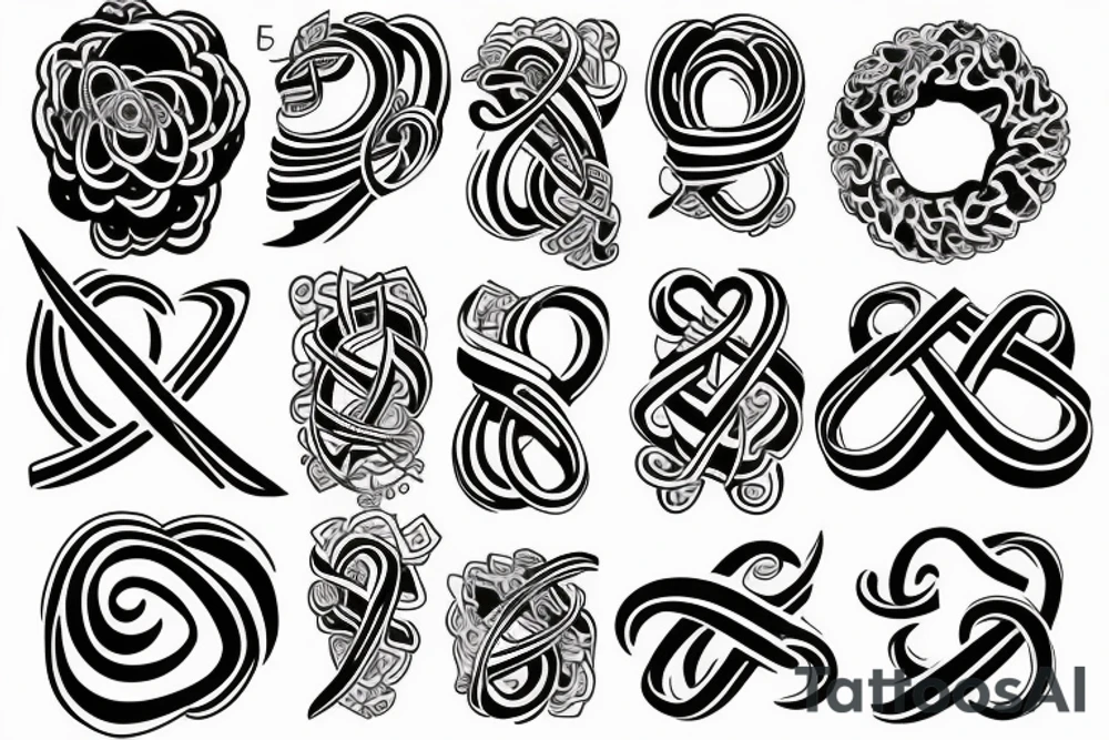 infinity symbol design tattoo idea
