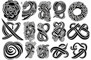 infinity symbol design tattoo idea
