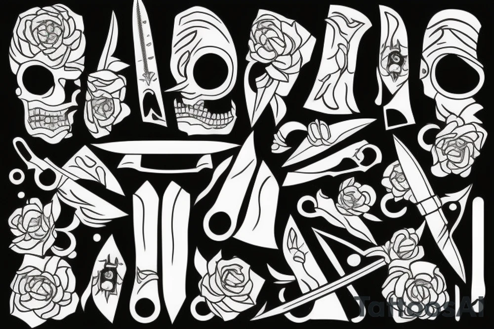 knife tattoo idea