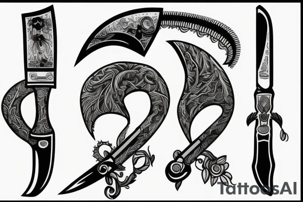 knife tattoo idea