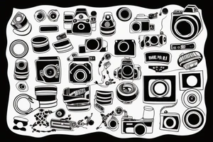cinema camera tattoo idea