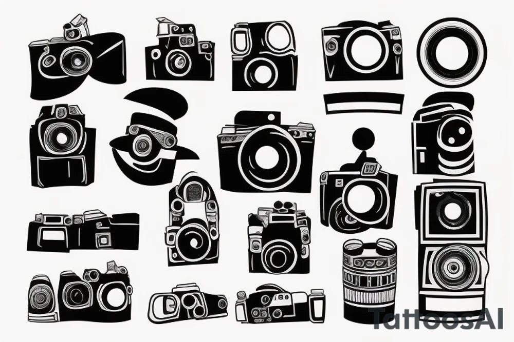 cinema camera tattoo idea