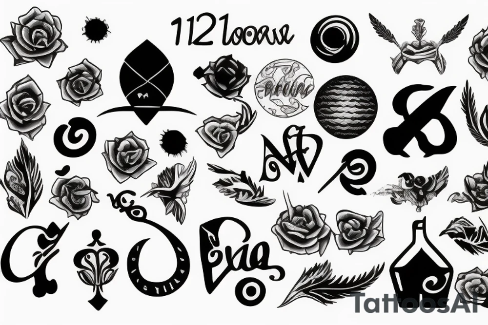 the word 12 tattoo idea