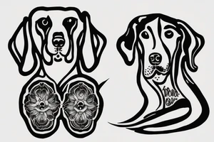 hound breed tattoo idea