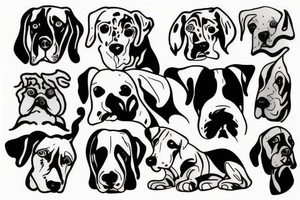 hound breed tattoo idea