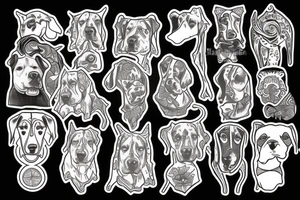 hound breed tattoo idea