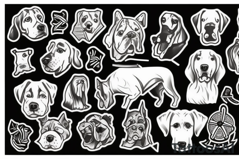 hound breed tattoo idea