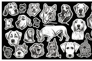 hound breed tattoo idea
