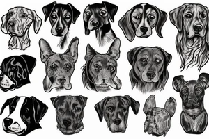 hound breed tattoo idea