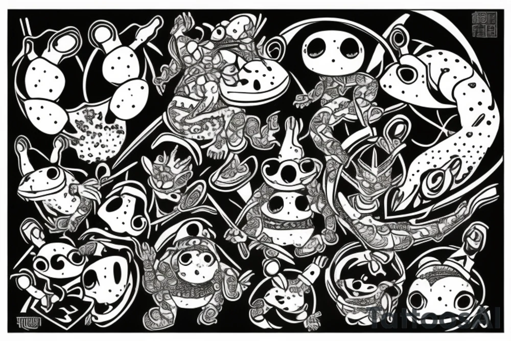 toad warrior tattoo idea