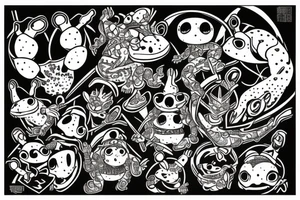 toad warrior tattoo idea