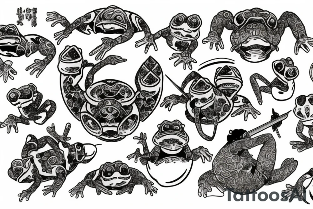toad warrior tattoo idea