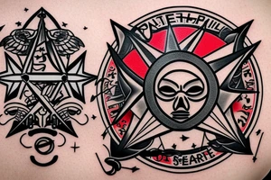Umbrella Logo plus the S.T.A.R.S logo from Resident Evil tattoo idea