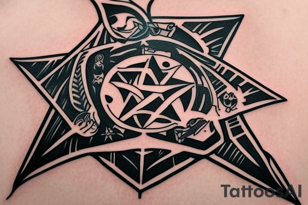 Umbrella Logo plus the S.T.A.R.S logo from Resident Evil tattoo idea