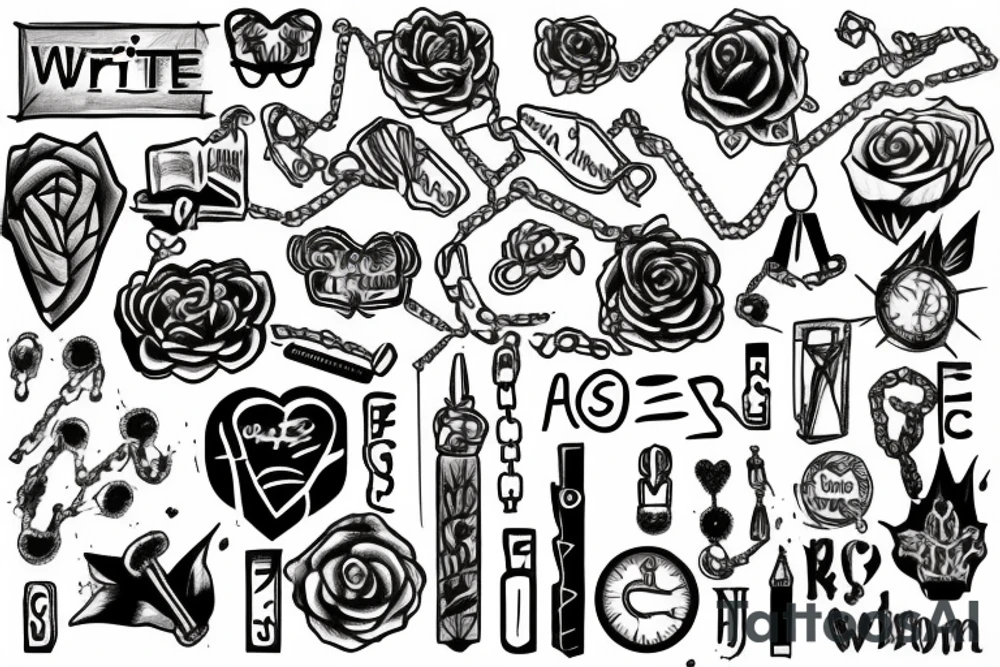 write chains tattoo idea