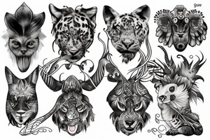 Animal kingdom tattoo idea