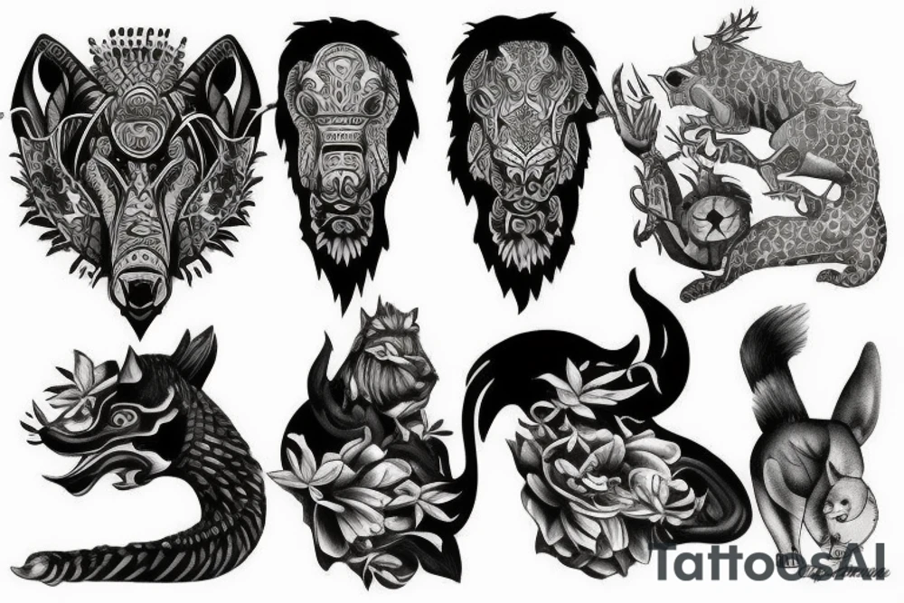 Animal kingdom tattoo idea