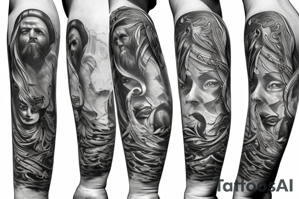 Poseidon tattoo idea